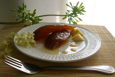 Dulce de Papaya Verde-recetas